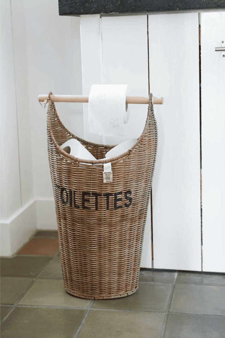 Rustic Rattan Toilettes Basket