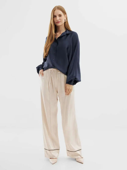 Blouse Antonia Shiny Navy