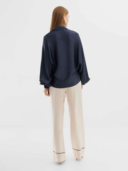 Blouse Antonia Shiny Navy