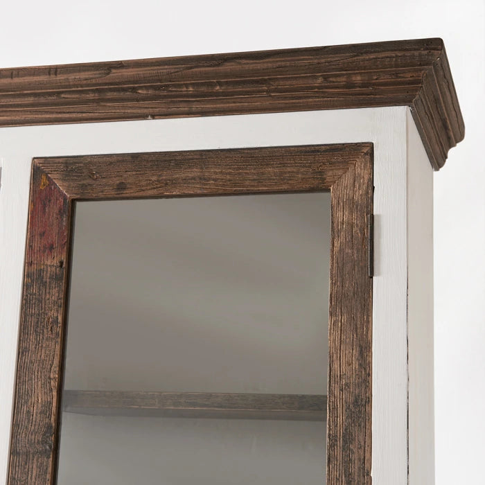 Driftwood Double Cabinet with winerack