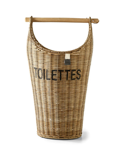 Rustic Rattan Toilettes Basket