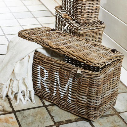 Rustic Rattan Classic Basket set of 3