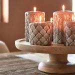 Pillar Candle Padded, Flax