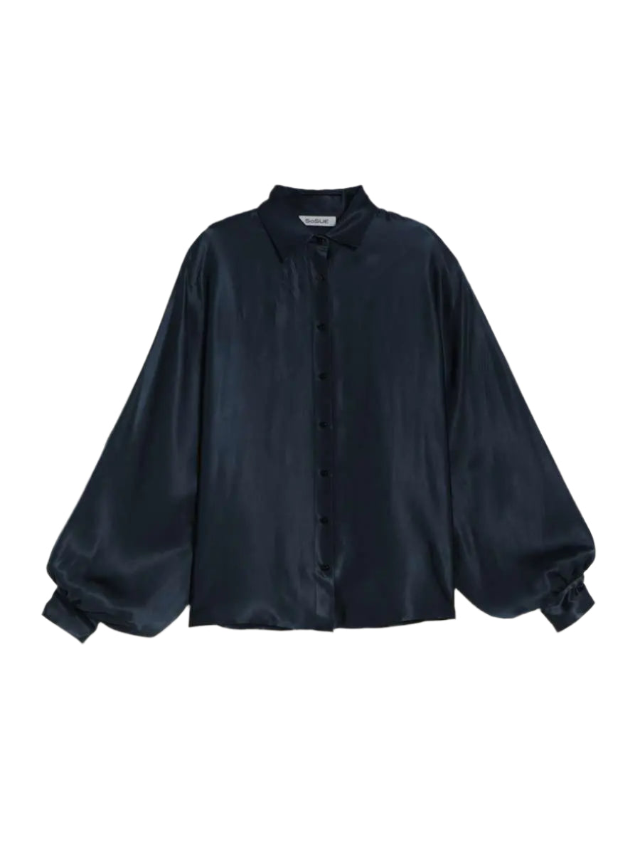 Blouse Antonia Shiny Navy