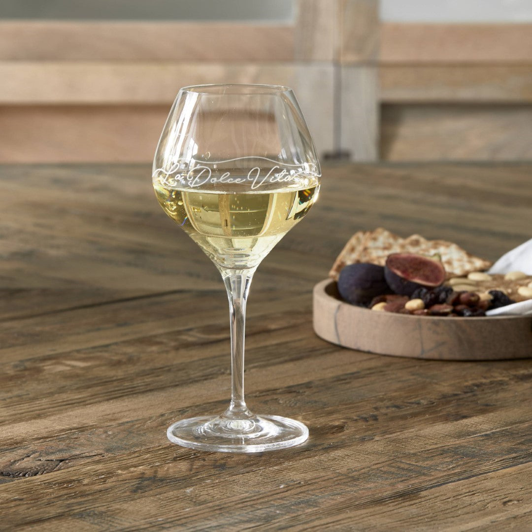 La Dolce Vita White Wine Glass