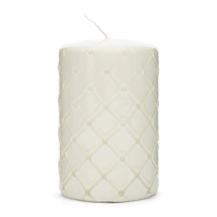 Pillar Candle Padded, White