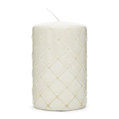 Pillar Candle Padded, White