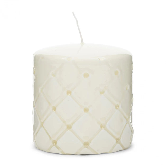 Pillar Candle Padded, White