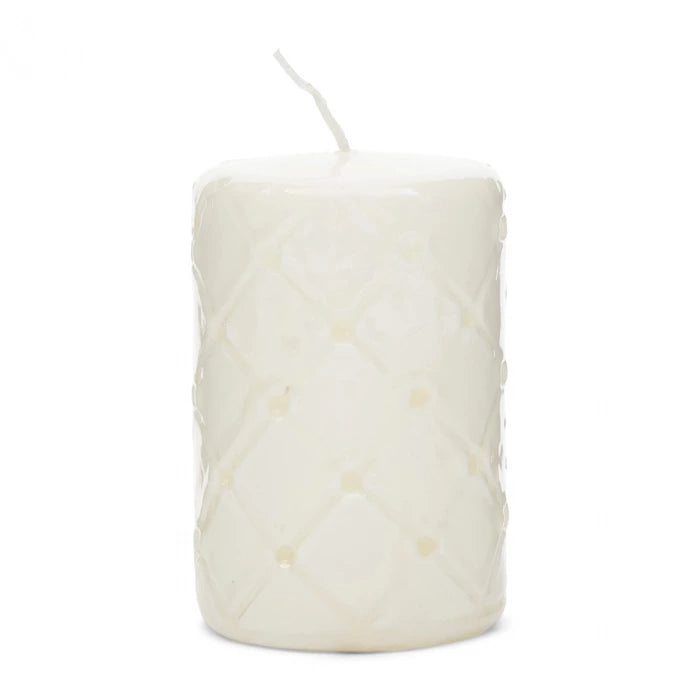 Pillar Candle Padded, White