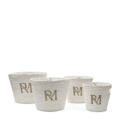 Basket Set Of 4 RM Monogram