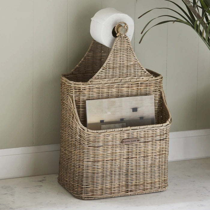 Rustic Rattan Mylan Toilet Roll Holder