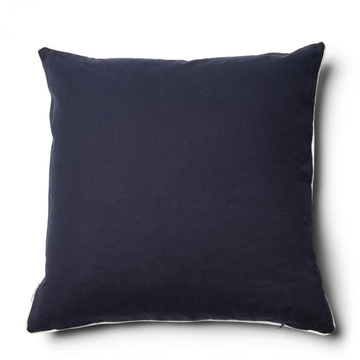 RM Monogram Pillow Cover Blue