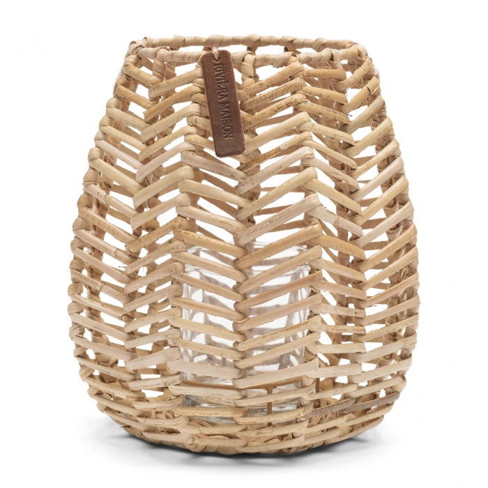 Rustic Rattan Hexagon Votive