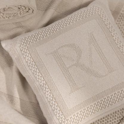 Monogram Jacquard Pillow Cover