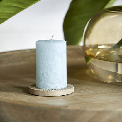 Pillar Candle Light Blue