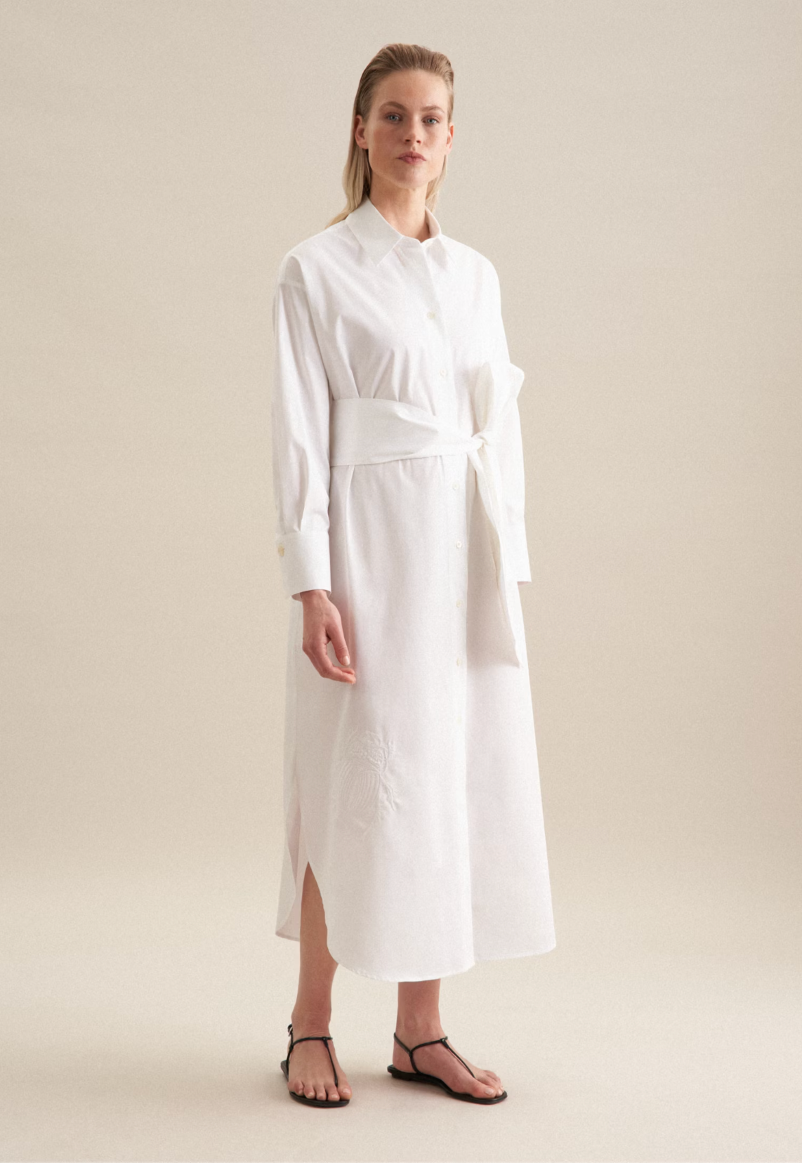 Cotton Maxi Dress - White