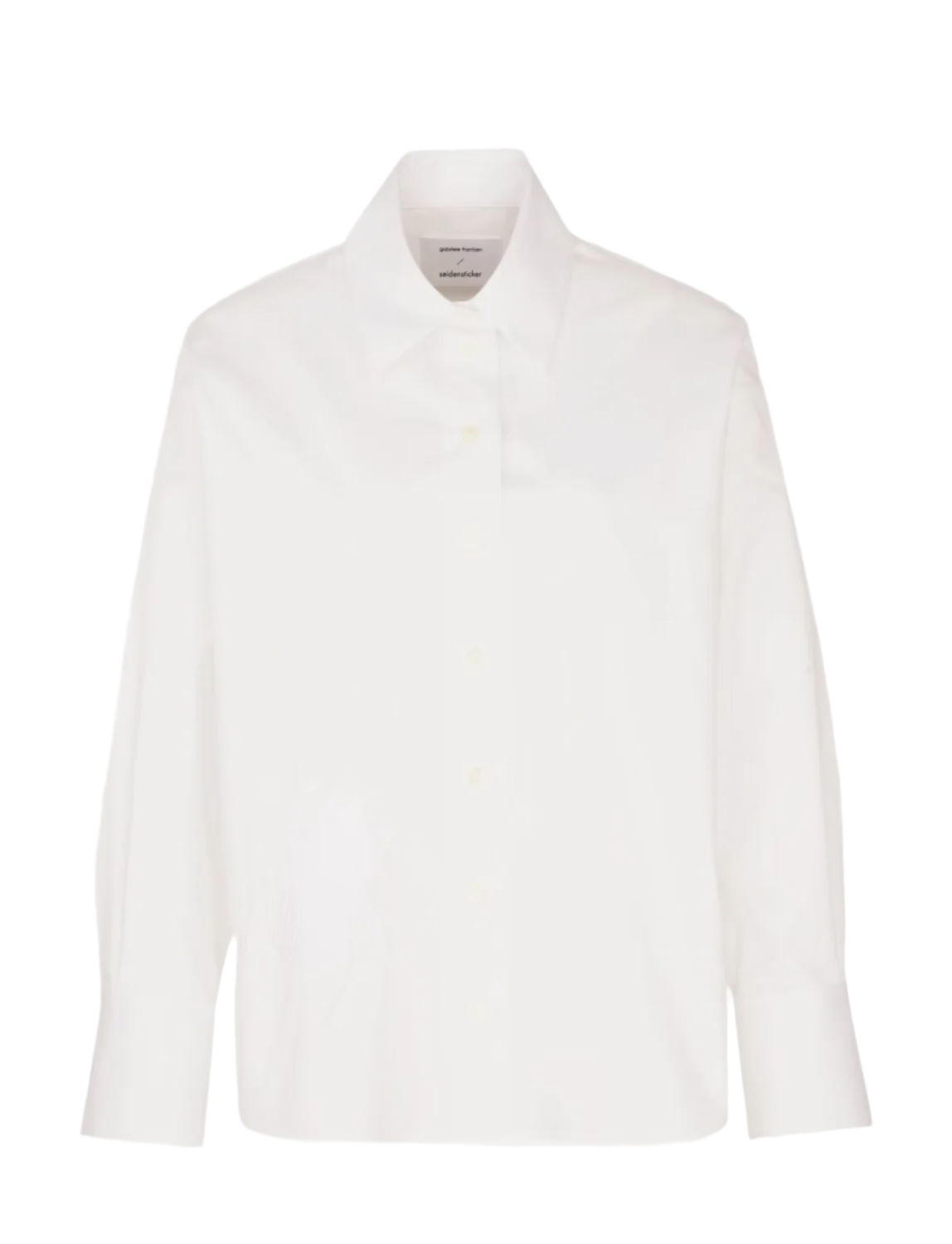 Cotton Shirt Blouse Oversized - White