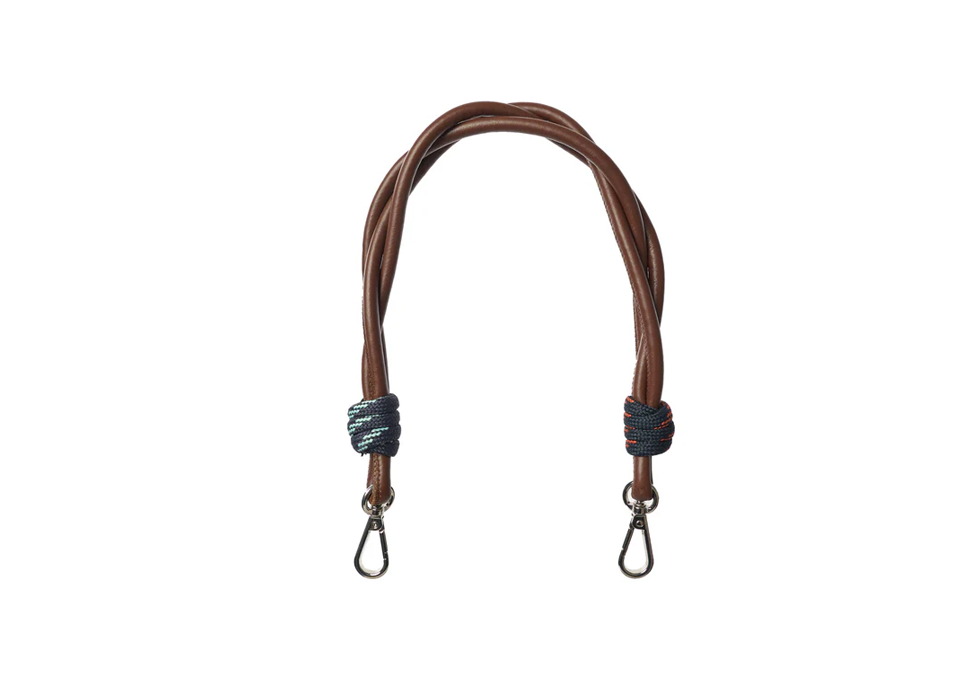 Leather & Cord Strap - Brown