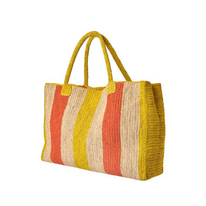 Raffia Weekender Bag Capri