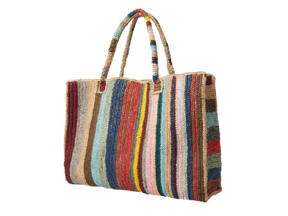 Raffia Weekender Bag Circus