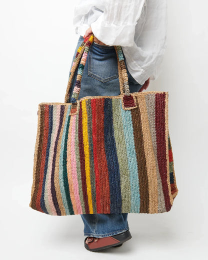 Raffia Weekender Bag Circus