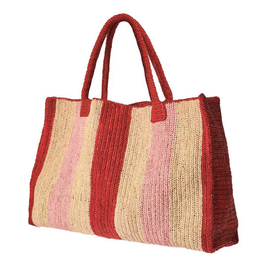 Raffia Weekender Bag La Vie en Rose