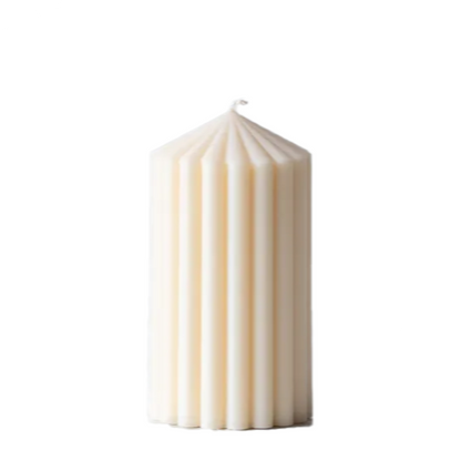 Rib Pillar Candle