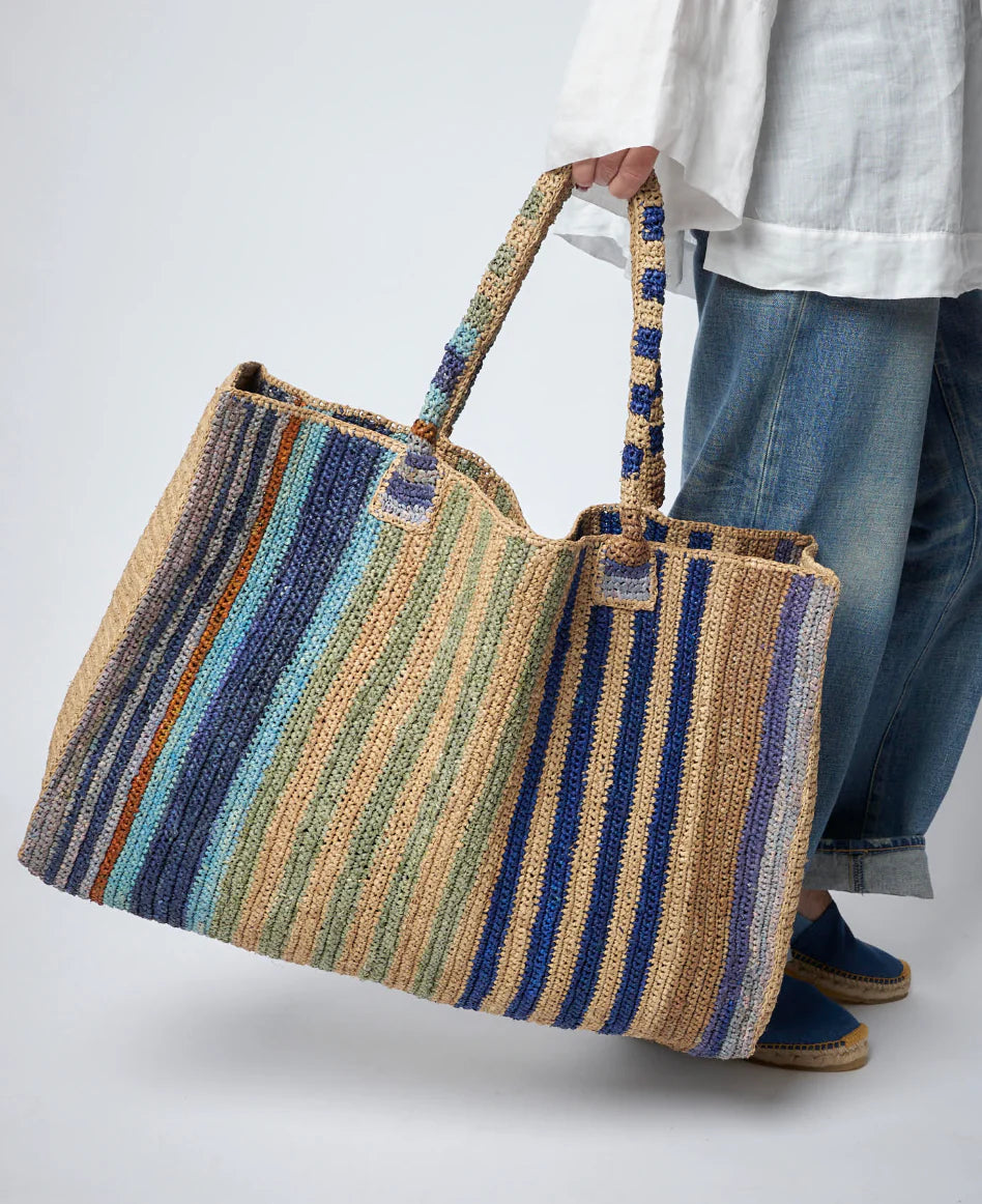 Raffia Weekender Bag Coast