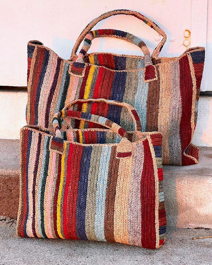 Raffia Weekender Bag Circus